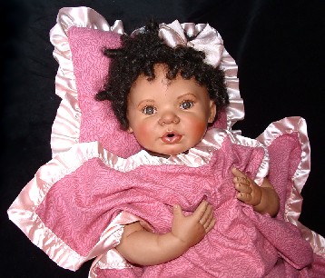 caroli porcelain doll blanket baby lulu