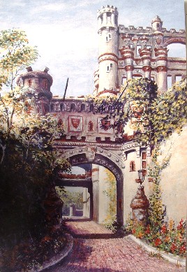 oil painting bannerman's castle