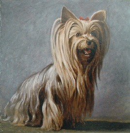 oil painting canine portrait